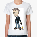 Женская футболка, белая