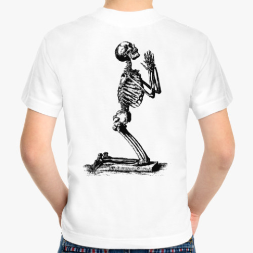 Детская футболка скелет