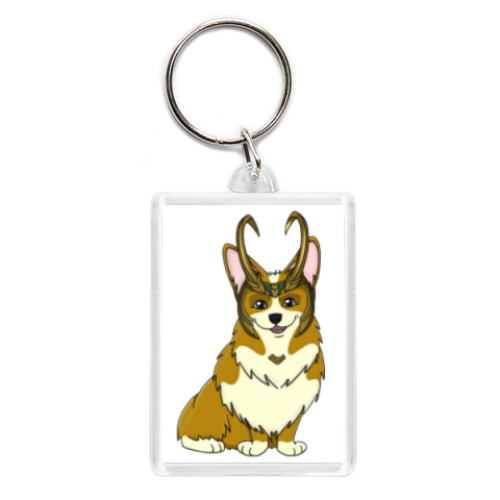Брелок с принтом Корги Локи