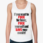 Женская майка FUCK