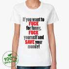 Женская футболка органик