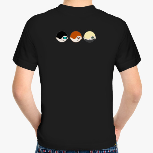 Детская футболка с принтом Очки-беруши-маска