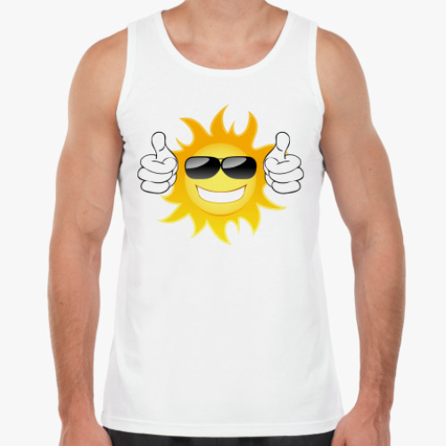 Майка с принтом Позитив