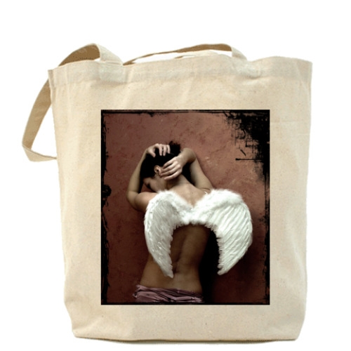 Сумка шоппер с принтом Ангел