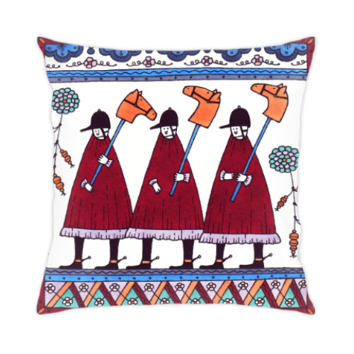 Подушка с принтом Kurbits