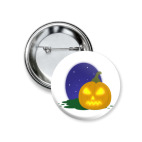  Хэллоуинская тыква на ночном фоне