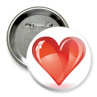 Значок 75 мм Любовь