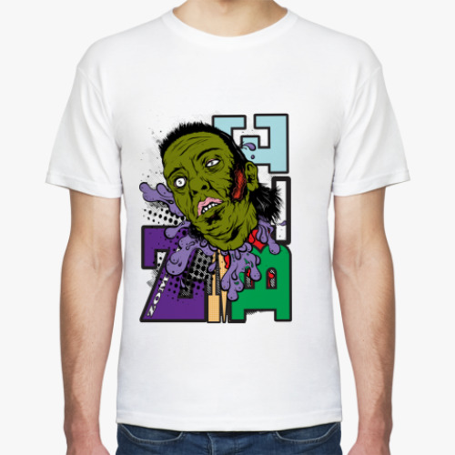 Футболка с принтом Zombie