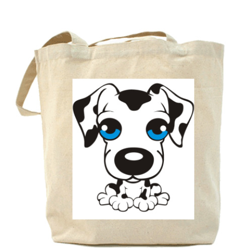 Сумка шоппер с принтом Щенок