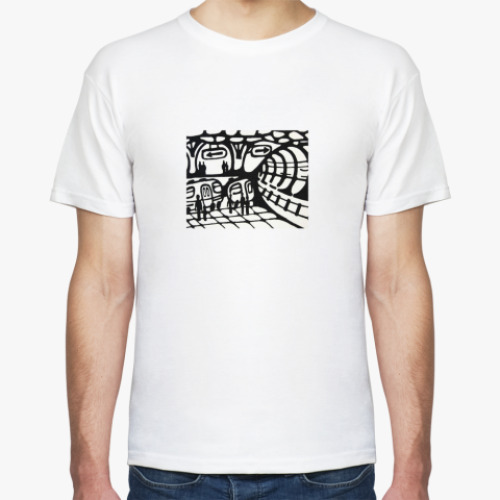 Футболка с принтом Метро