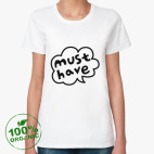 Женская футболка органик