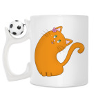 Кружка с футбольным мячиком