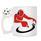 Кружка с футбольным мячиком