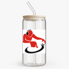 Банка с бамбуковой крышкой