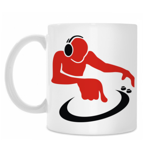 Кружка с принтом DJ за пультом