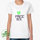 Женская футболка органик