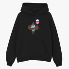 Толстовка худи оверсайз