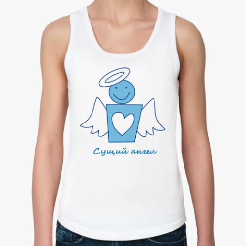 Женская майка с принтом Сущий ангел