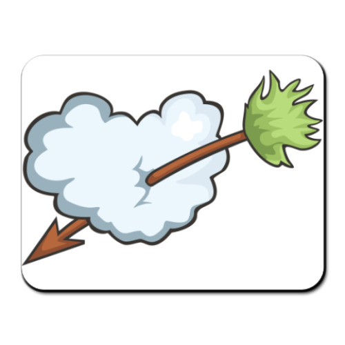 Коврик для мыши Сердце и стрела