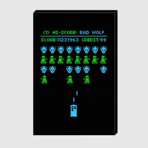 Холст Doctor Who Old School Game
