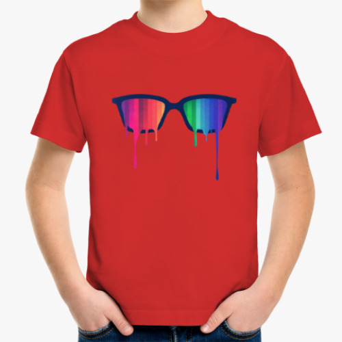 Детская футболка Хипстер: очки