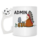 Кружка с футбольным мячиком
