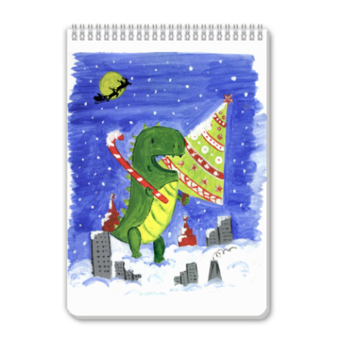 Блокнот с принтом Dino
