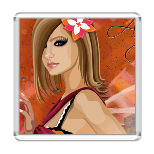 Магнит с принтом August