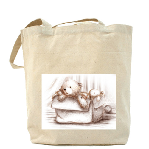 Сумка шоппер с принтом  'Игрушки'