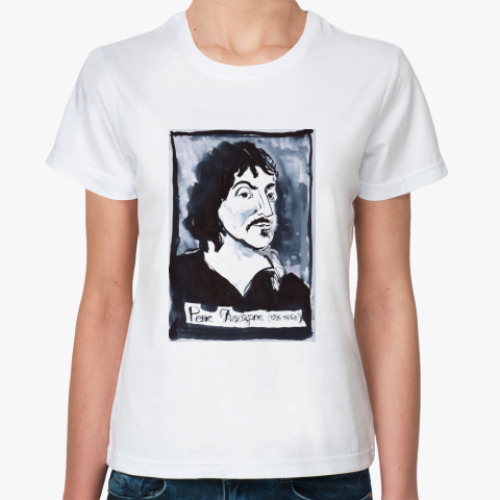 Классическая футболка с принтом Декарт!