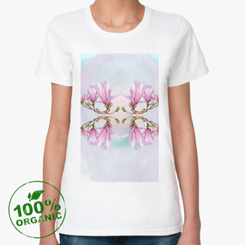 Женская футболка из органик-хлопка Магнолия