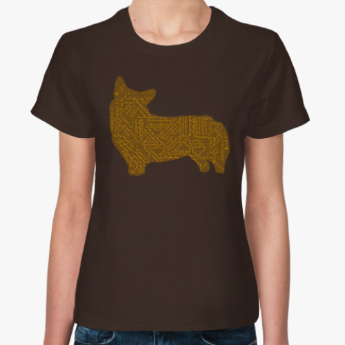 Женская футболка с принтом International Corgi