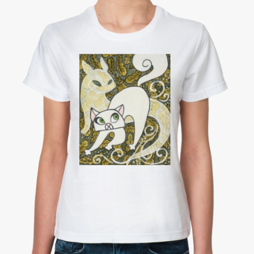 Классическая футболка Пангур Бан, кот