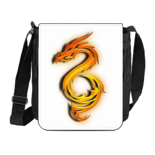Сумка на плечо (мини-планшет) Огненный дракон