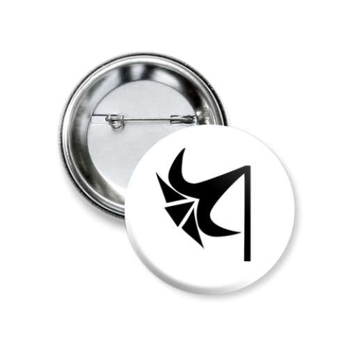 Значок 37мм с принтом Нарцисс