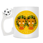 Кружка с футбольным мячиком