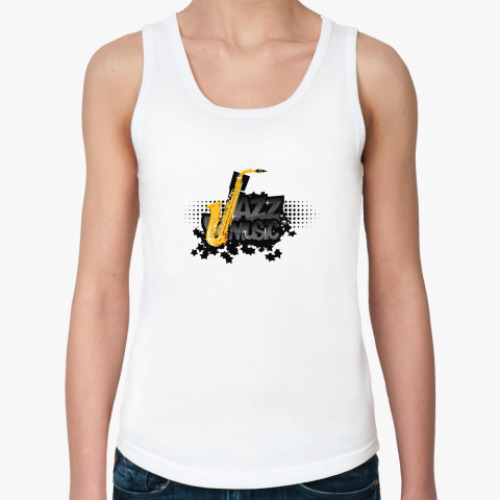 Женская майка с принтом Jazz