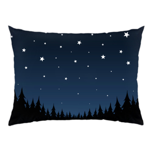 Подушка с принтом Ночное небо
