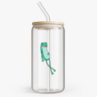 Банка с бамбуковой крышкой