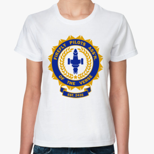 Классическая футболка с принтом Светлячок