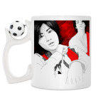 Кружка с футбольным мячиком