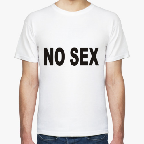 Футболка с принтом NO SEX