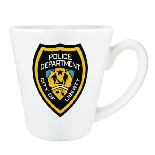 Чашка Латте с принтом LCPD