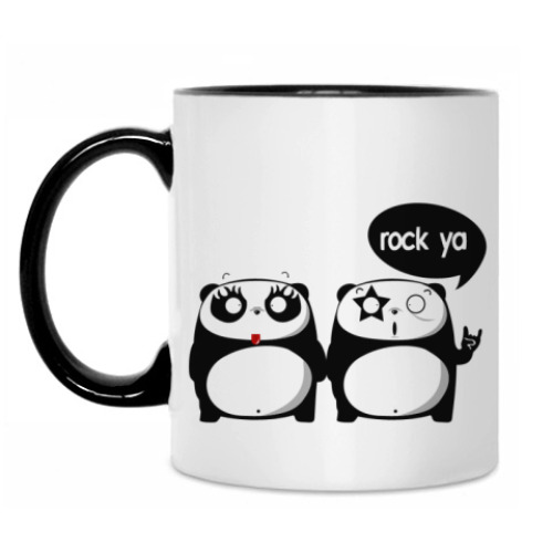 Кружка с принтом Kiss