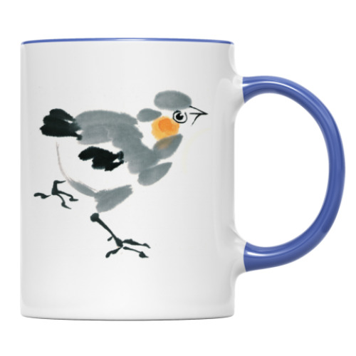 Кружка с принтом Птичка