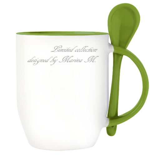 Кружка с ложкой 'Космический дракон'