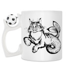 Кружка с футбольным мячиком