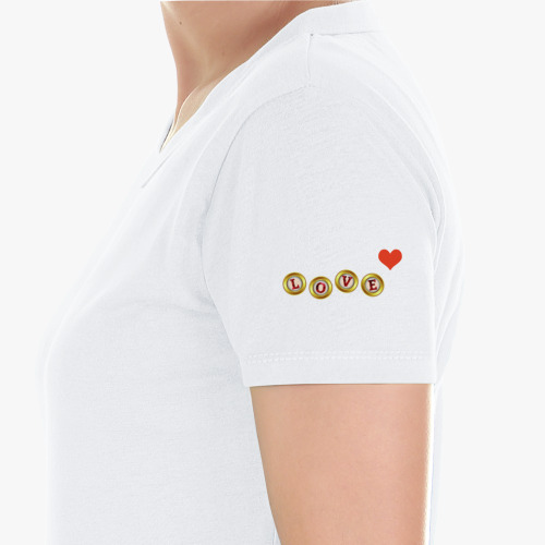 Женская футболка из органик-хлопка LOVE