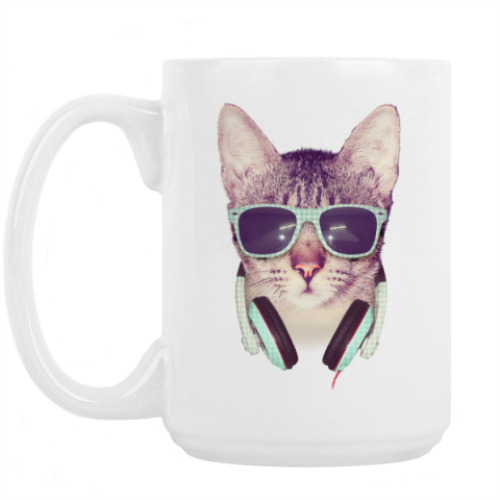 Кружка с принтом Cool Cat