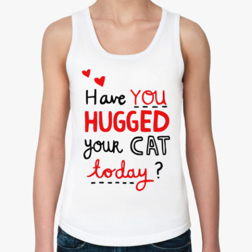 Женская майка с принтом Cat person